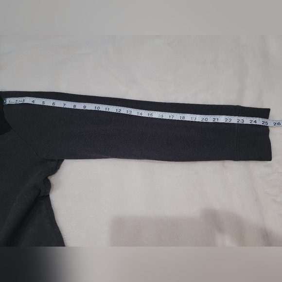 Banana Republic Quarter Zip Dark Gray Cotton Shirt - Picture 6 of 8